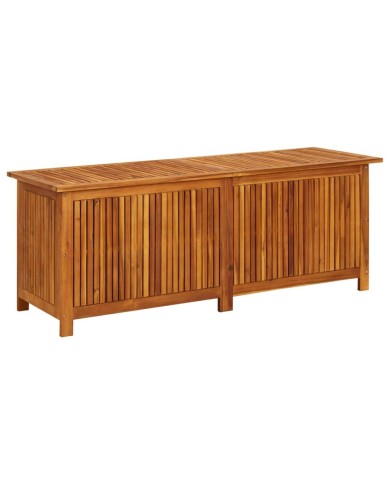 Boîte de rangement de jardin 150x50x58 cm Bois d'acacia solide