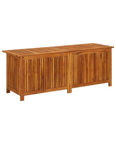 Boîte de rangement de jardin 150x50x58 cm Bois d'acacia solide