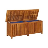 Boîte de rangement de jardin 150x50x58 cm Bois d'acacia solide