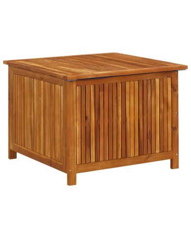 Boîte de rangement de jardin 75x75x58 cm Bois d'acacia solide