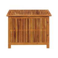 Boîte de rangement de jardin 75x75x58 cm Bois d'acacia solide