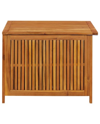 Boîte de rangement de jardin 75x75x58 cm Bois d'acacia solide