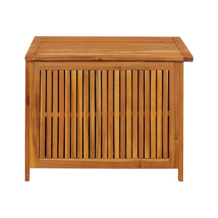 Boîte de rangement de jardin 75x75x58 cm Bois d'acacia solide