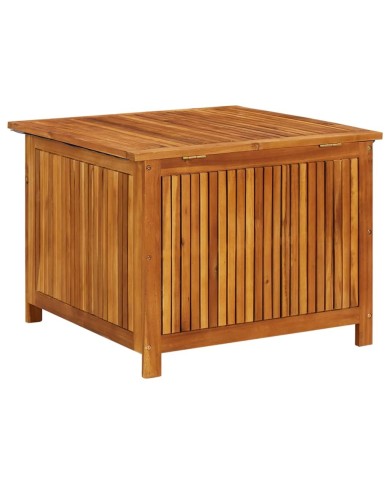 Boîte de rangement de jardin 75x75x58 cm Bois d'acacia solide