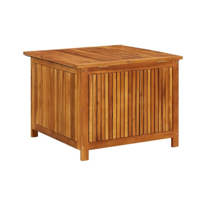 Boîte de rangement de jardin 75x75x58 cm Bois d'acacia solide
