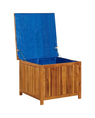 Boîte de rangement de jardin 75x75x58 cm Bois d'acacia solide