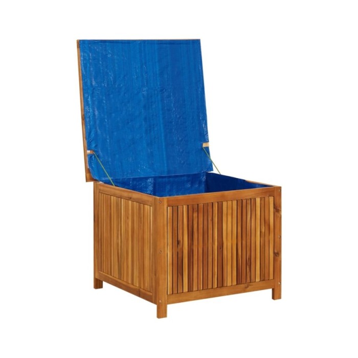 Boîte de rangement de jardin 75x75x58 cm Bois d'acacia solide