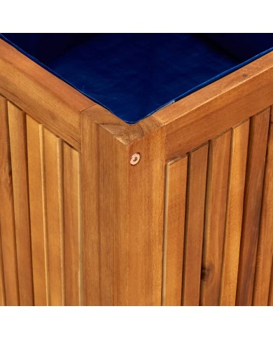 Boîte de rangement de jardin 75x75x58 cm Bois d'acacia solide