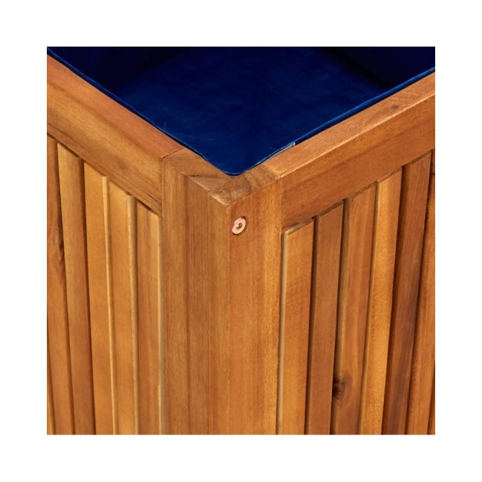 Boîte de rangement de jardin 75x75x58 cm Bois d'acacia solide