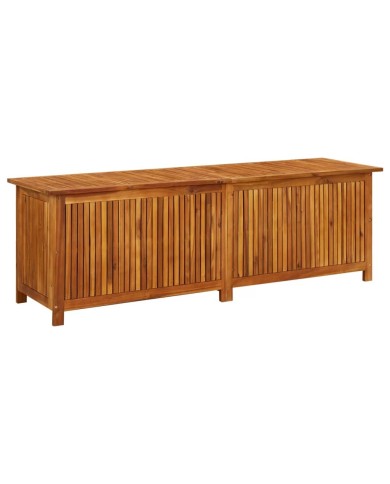Boîte de rangement de jardin 175x50x58 cm Bois d'acacia solide