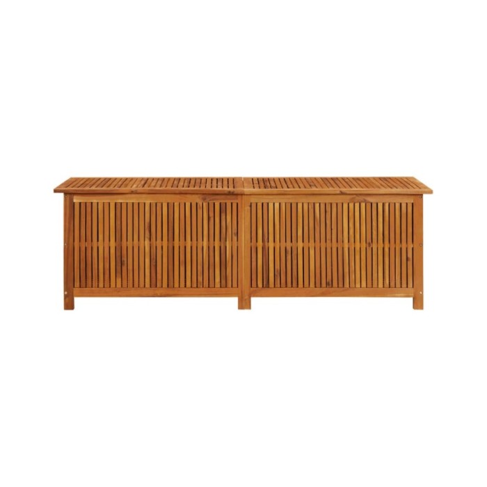 Boîte de rangement de jardin 175x50x58 cm Bois d'acacia solide