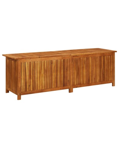 Boîte de rangement de jardin 175x50x58 cm Bois d'acacia solide