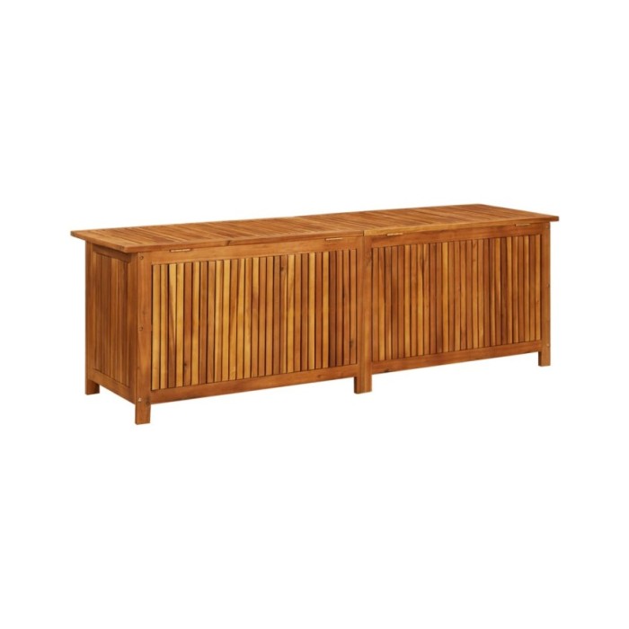 Boîte de rangement de jardin 175x50x58 cm Bois d'acacia solide