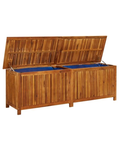 Boîte de rangement de jardin 175x50x58 cm Bois d'acacia solide