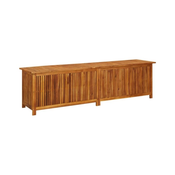 Boîte de rangement de jardin 200x50x58 cm Bois d'acacia solide