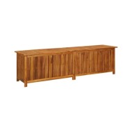 Boîte de rangement de jardin 200x50x58 cm Bois d'acacia solide