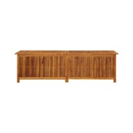 Boîte de rangement de jardin 200x50x58 cm Bois d'acacia solide