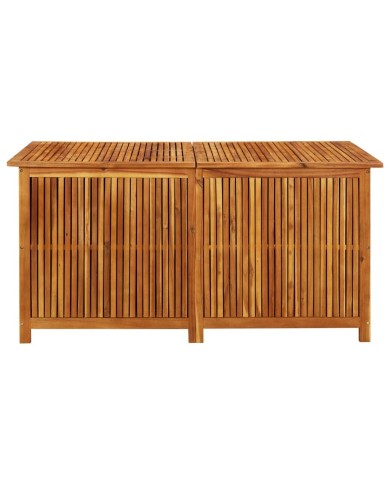 Boîte de rangement de jardin 150x80x75 cm Bois d'acacia solide
