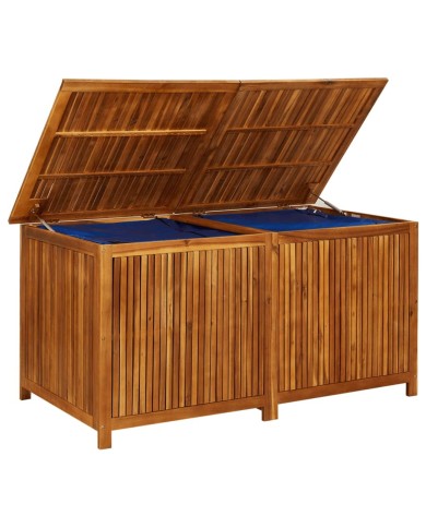 Boîte de rangement de jardin 150x80x75 cm Bois d'acacia solide