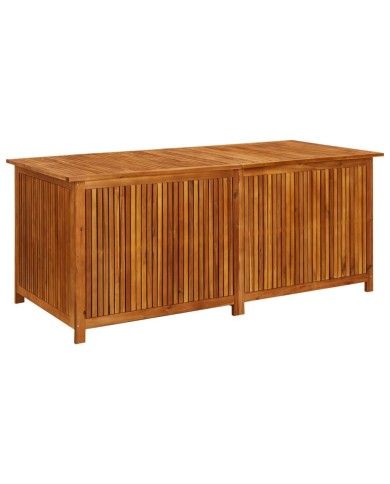 Boîte de rangement de jardin 175x80x75 cm Bois d'acacia solide