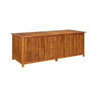 Boîte de rangement de jardin 200x80x75 cm Bois d'acacia solide