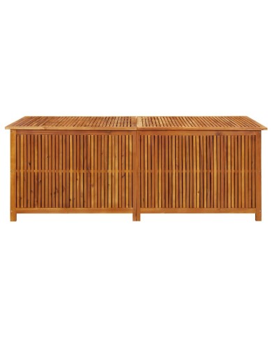 Boîte de rangement de jardin 200x80x75 cm Bois d'acacia solide