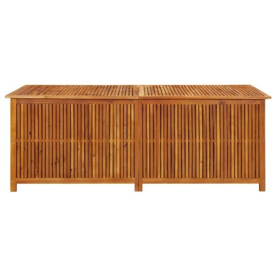 Boîte de rangement de jardin 200x80x75 cm Bois d'acacia solide