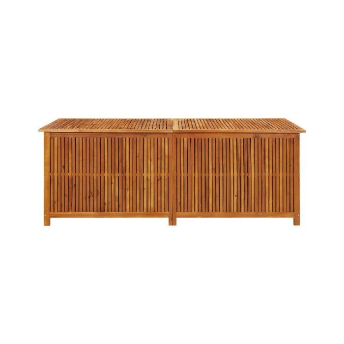 Boîte de rangement de jardin 200x80x75 cm Bois d'acacia solide