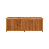 Boîte de rangement de jardin 200x80x75 cm Bois d'acacia solide
