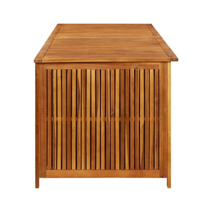 Boîte de rangement de jardin 200x80x75 cm Bois d'acacia solide
