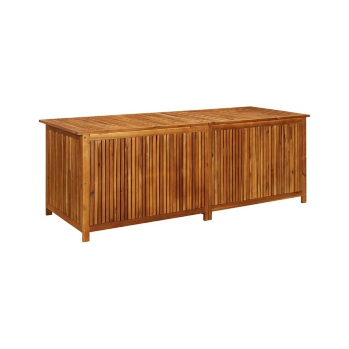 Boîte de rangement de jardin 200x80x75 cm Bois d'acacia solide