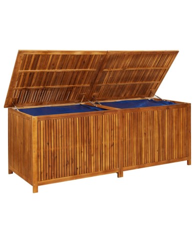 Boîte de rangement de jardin 200x80x75 cm Bois d'acacia solide