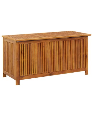 Boîte de rangement de jardin 113x50x58 cm Bois d'acacia solide