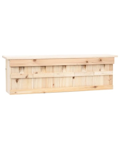 Maison pour moineau avec 5 chambres 68x15x21 cm Bois de sapin