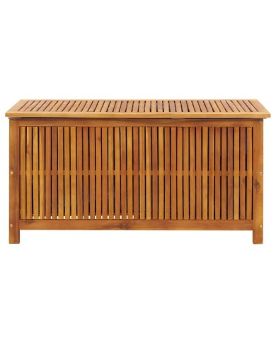 Boîte de rangement de jardin 113x50x58 cm Bois d'acacia solide