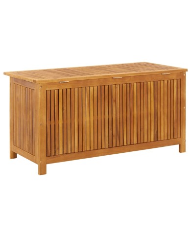 Boîte de rangement de jardin 113x50x58 cm Bois d'acacia solide