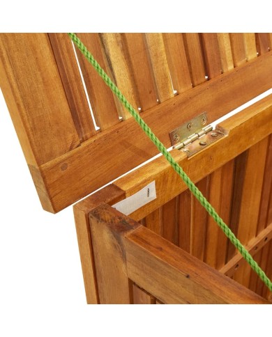 Boîte de rangement de jardin 113x50x58 cm Bois d'acacia solide