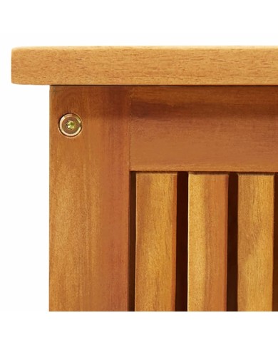 Boîte de rangement de jardin 113x50x58 cm Bois d'acacia solide