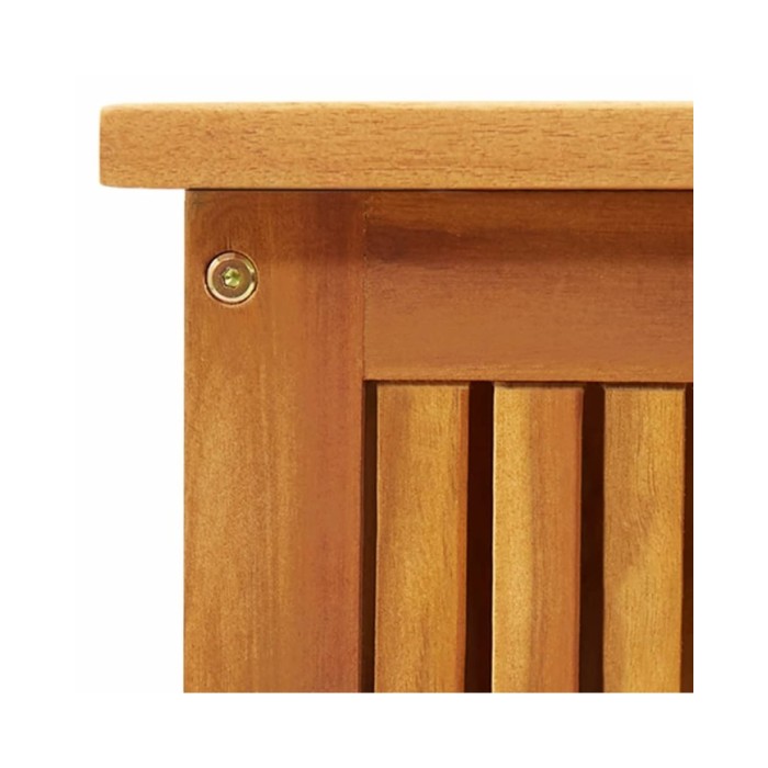 Boîte de rangement de jardin 113x50x58 cm Bois d'acacia solide