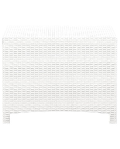 Boîte de rangement de jardin 60x54x41 cm Rotin PP Blanc