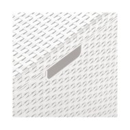 Boîte de rangement de jardin 60x54x41 cm Rotin PP Blanc