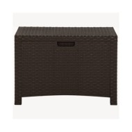 Boîte de rangement de jardin 60x54x41 cm Rotin PP Marron