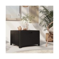 Boîte de rangement de jardin 60x54x41 cm Rotin PP Graphite