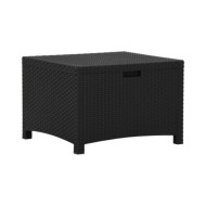 Boîte de rangement de jardin 60x54x41 cm Rotin PP Graphite