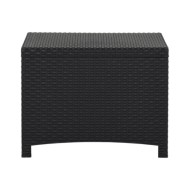 Boîte de rangement de jardin 60x54x41 cm Rotin PP Graphite