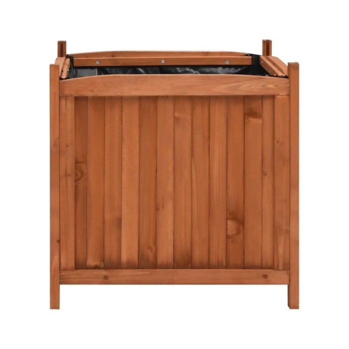 Jardinières surélevées 2 pcs 50x50x50 cm Bois de sapin