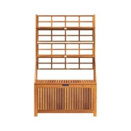 Boîte de rangement avec treillis 99x50x160 cm Acacia massif