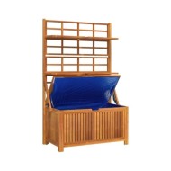 Boîte de rangement avec treillis 99x50x160 cm Acacia massif