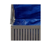 Boîte de rangement et treillis Gris 99x50x160 cm Acacia massif