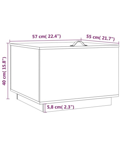 Boîtes de rangement et couvercles 3 pcs Noir Bois massif de pin